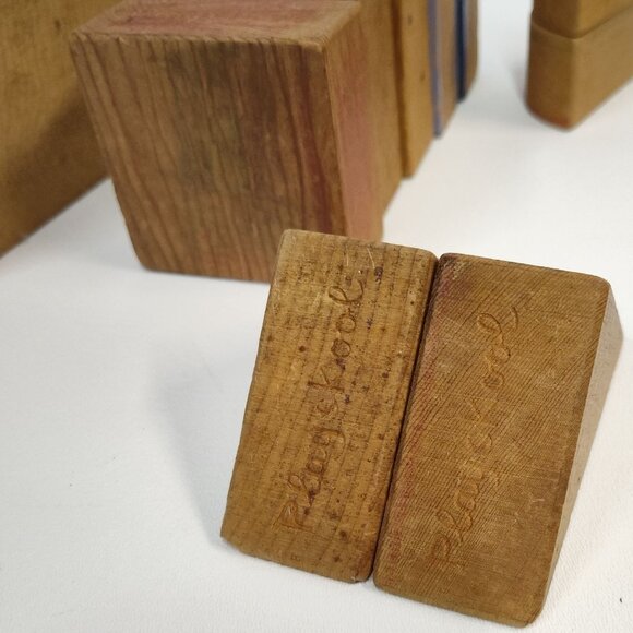 Playskool Wooden Building Blocks SUMMCO / KING TOY Tools Good Starter Collection - Picture 5 of 10